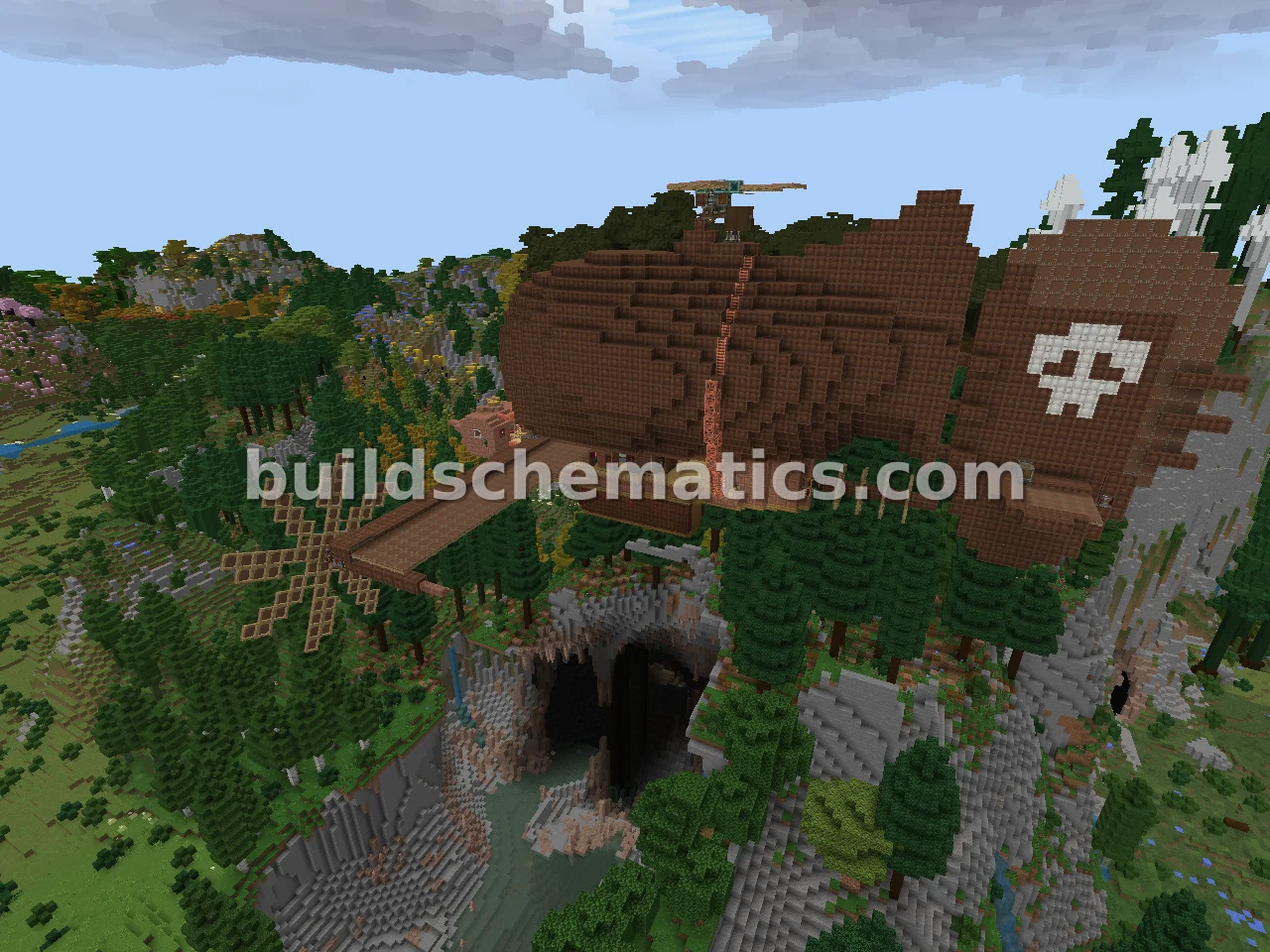 Tiger Moth Airship from Castle in the Sky — view 2