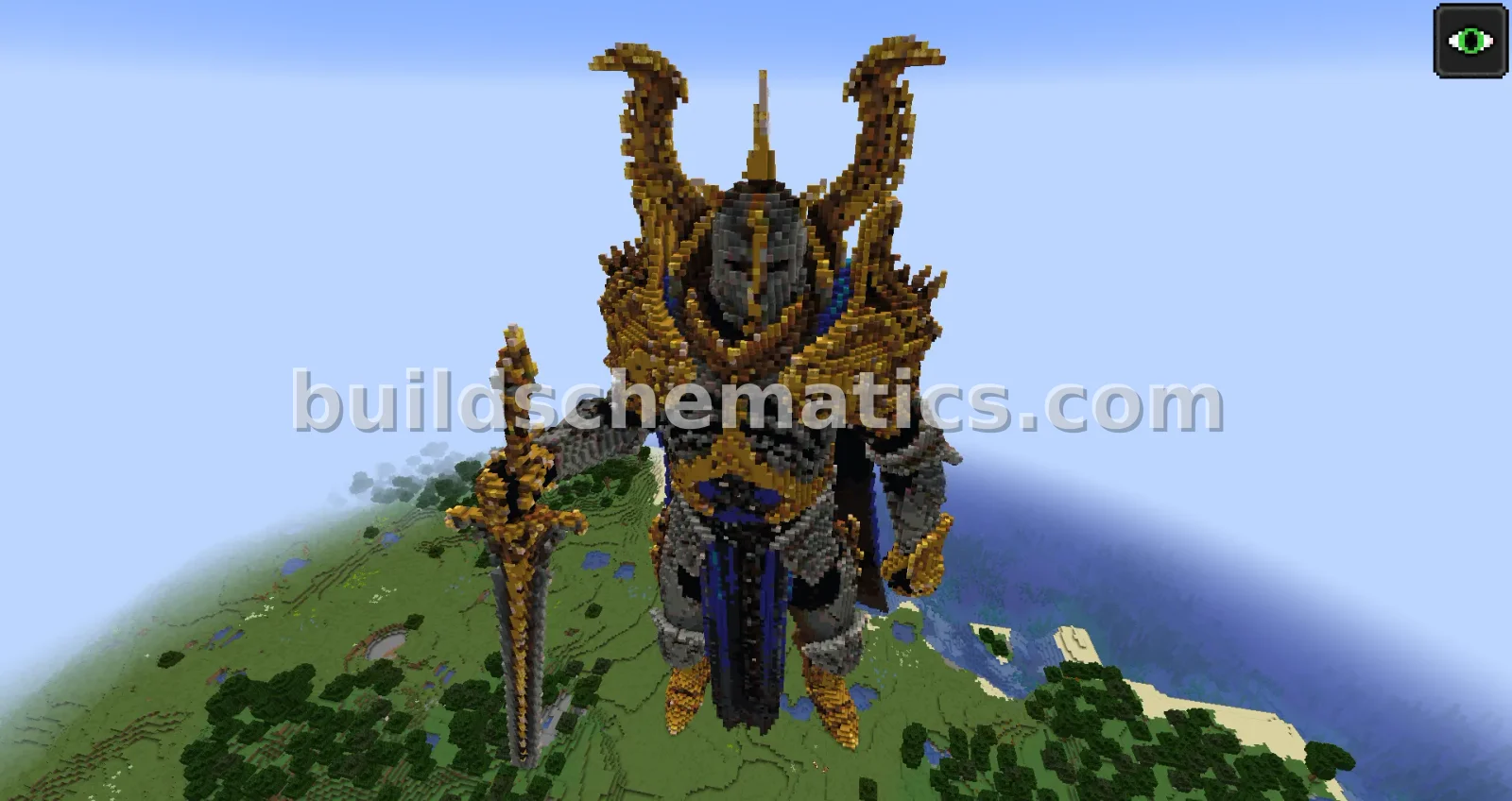 God Level Knight Statue — view 3