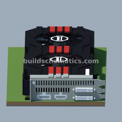 ASUS GTX 680 Graphics Card Pixel Art — view 3