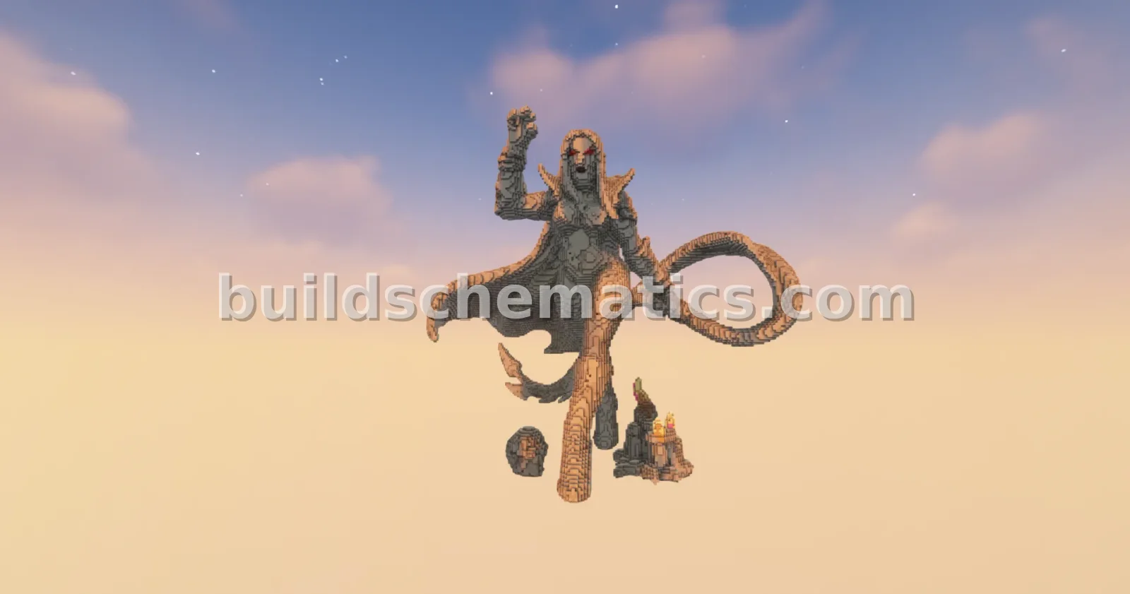 Vampire Matriarch Statue Minecraft Build — view 2