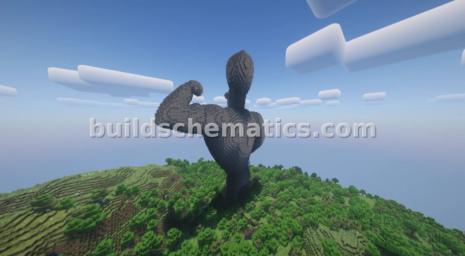 Jony Statue Minecraft Build — view 3