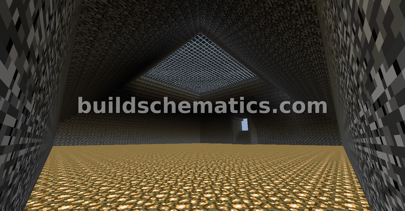 Bedrock Pyramid Temple with Lighthouse — view 3