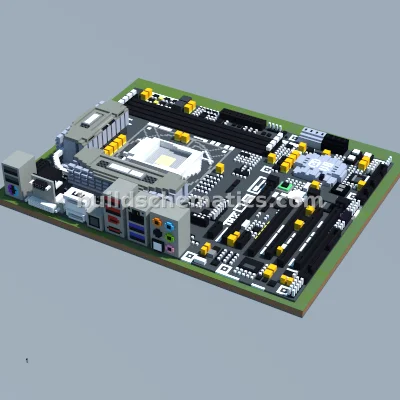 ASRock Z68 Extreme4 Motherboard Pixel Art