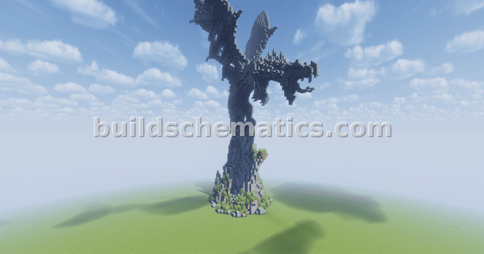 Majestic Dragon Sculpture for Minecraft Worlds — view 2