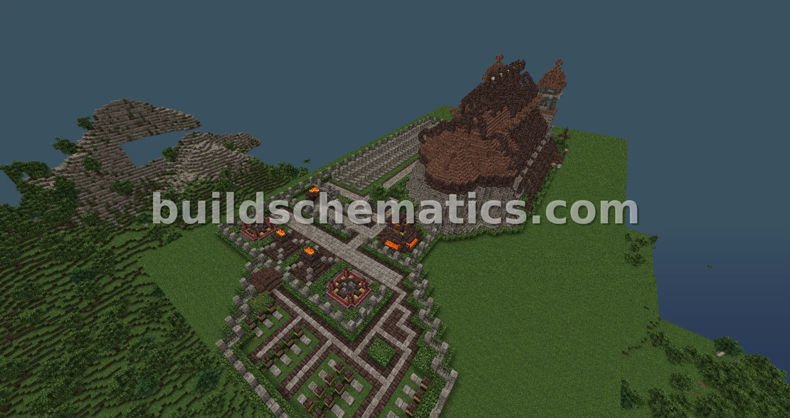 Gothic Evil Church and Graveyard