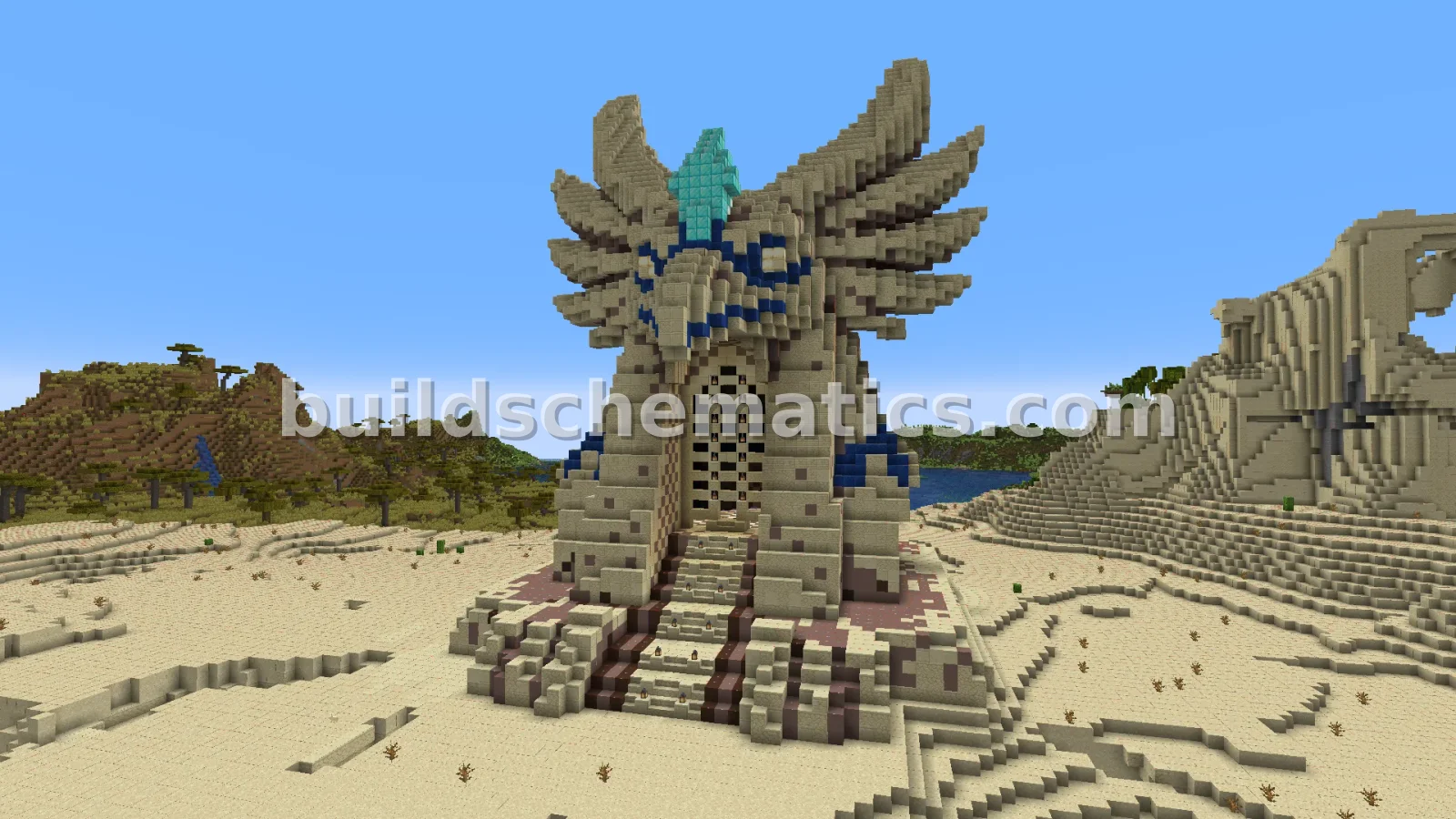 Egyptian God Nether Portal Statue Build