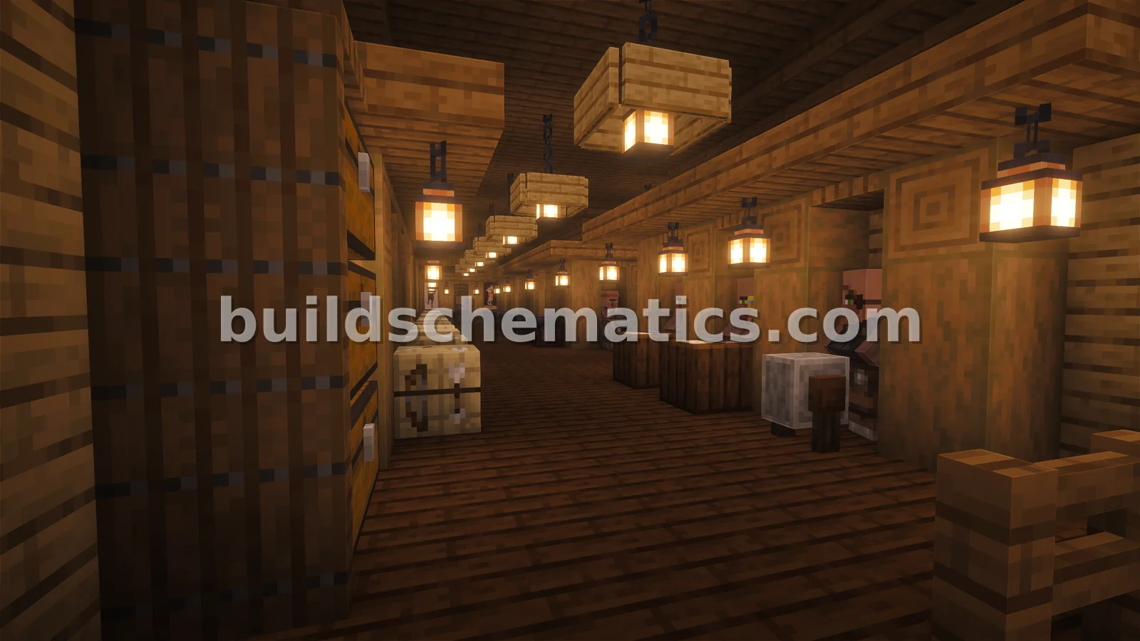 Rustic Trading Hall for 60+ Villagers — view 2