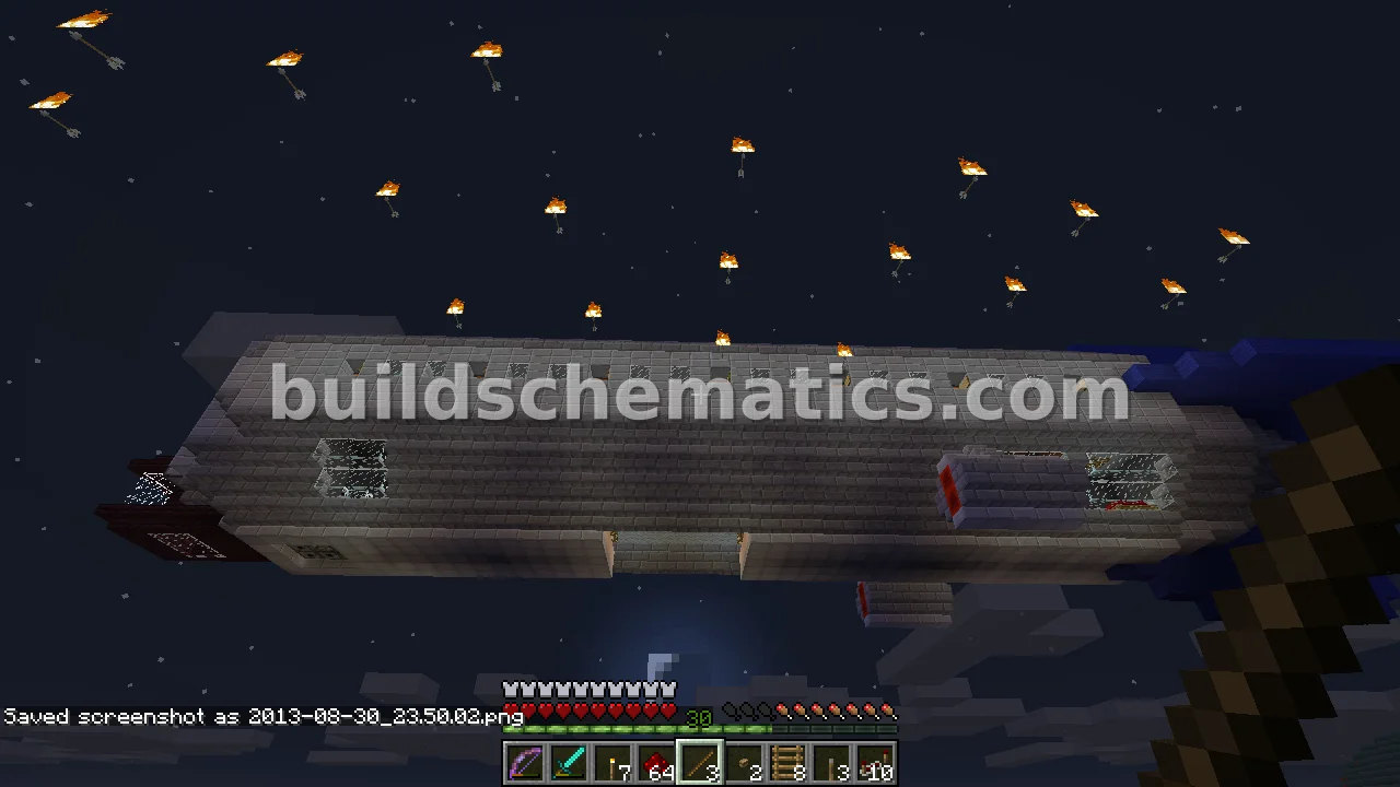 Functional Destroyer Airship with Weapons