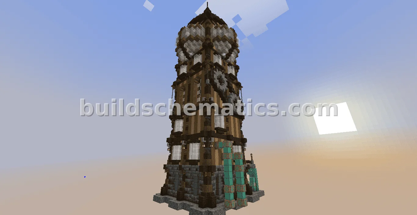 Steampunk Tower With Storage And Potion Room — view 2