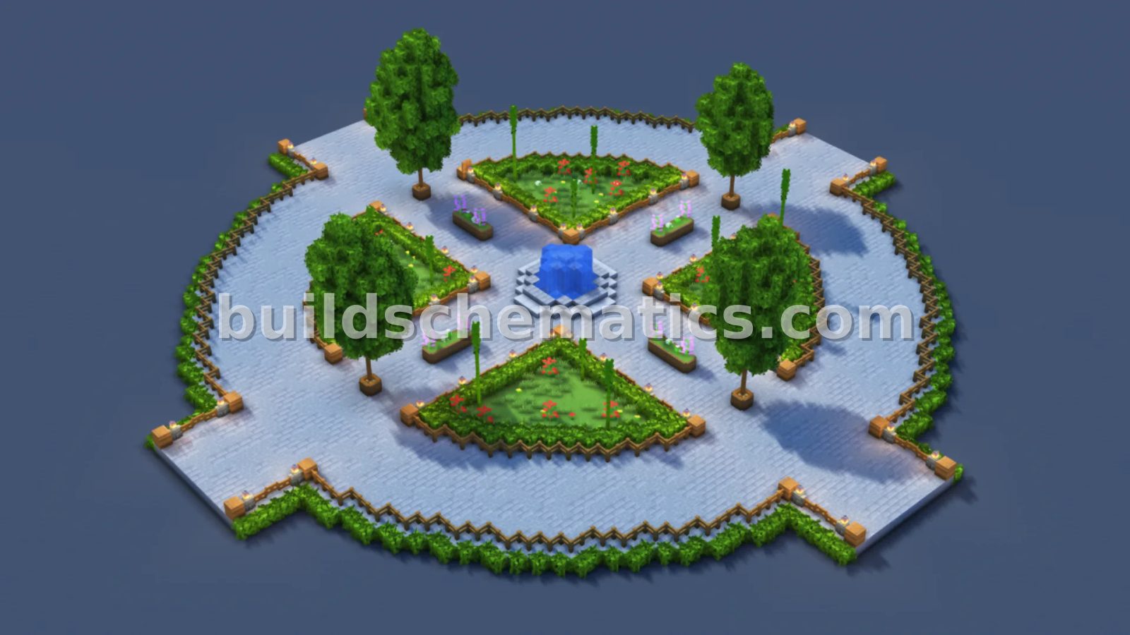 Elegant Natural Round Garden