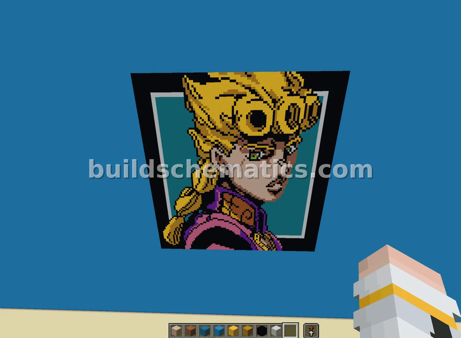 Giorno Giovanna Pixel Art — view 3