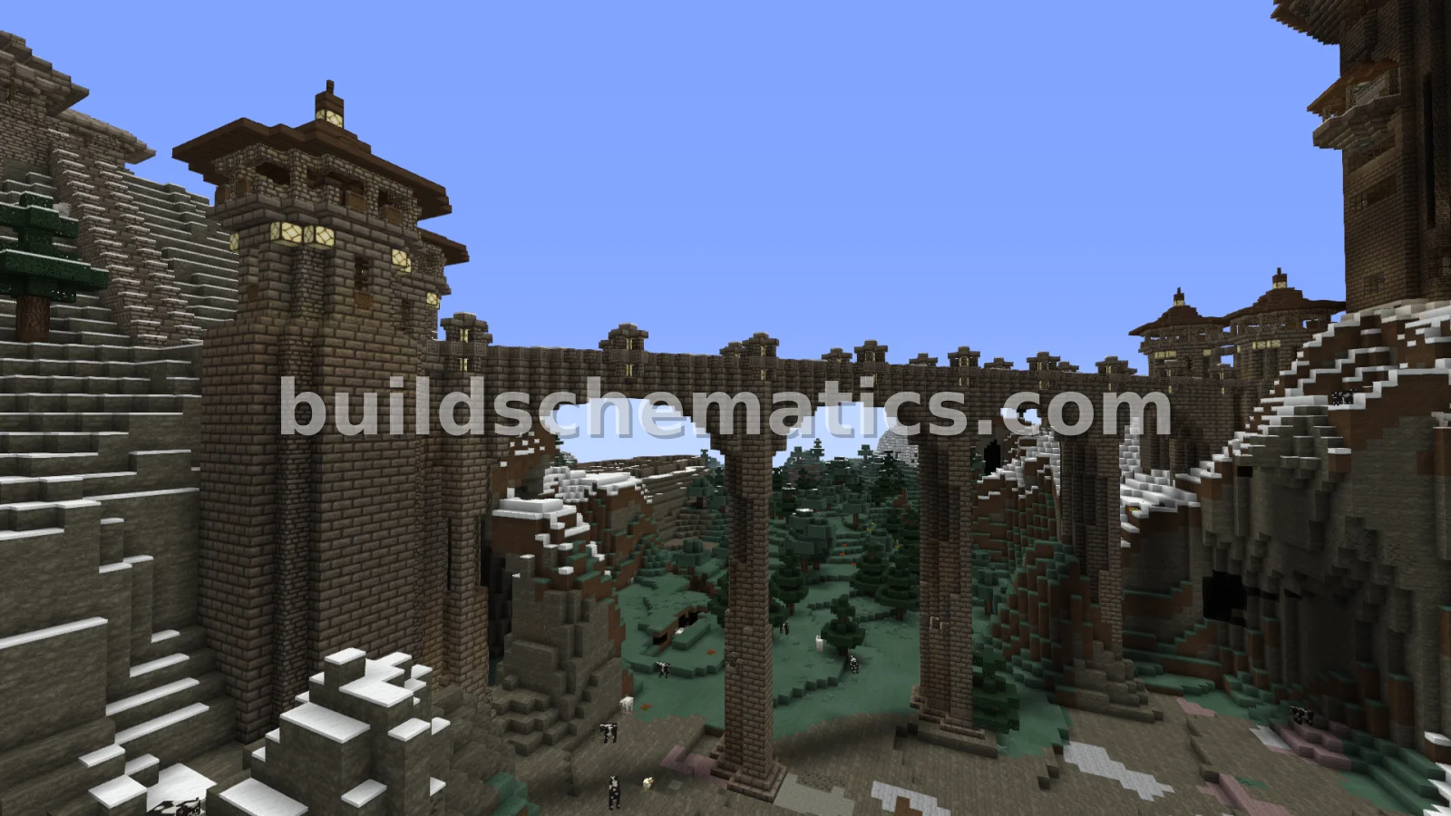 Diagonal Bridge with Guard Towers