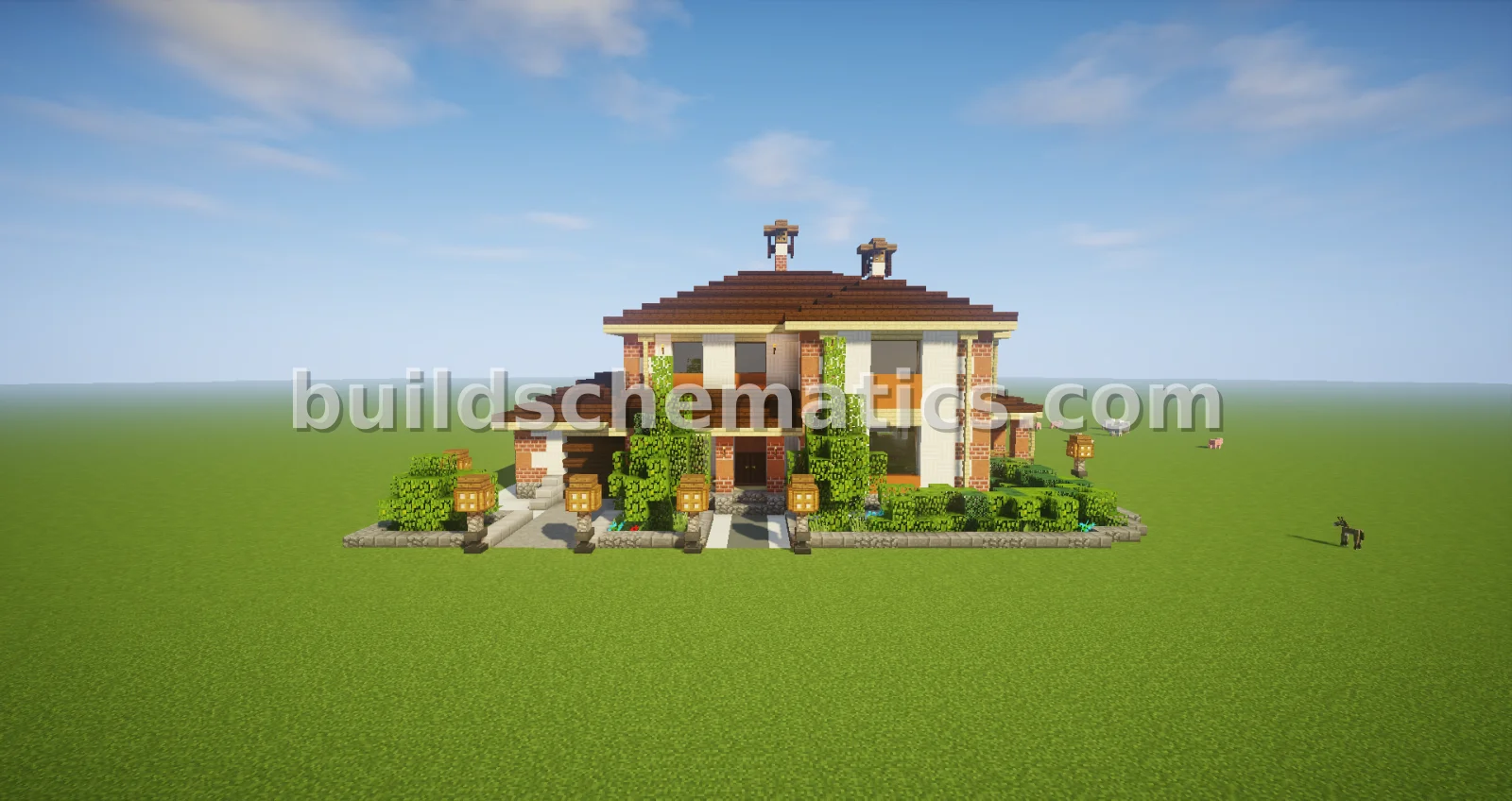 Modern Two-Story House With Garage