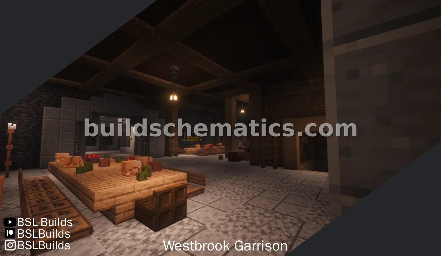 Blue Roof Human Keep Minecraft Structure — view 5