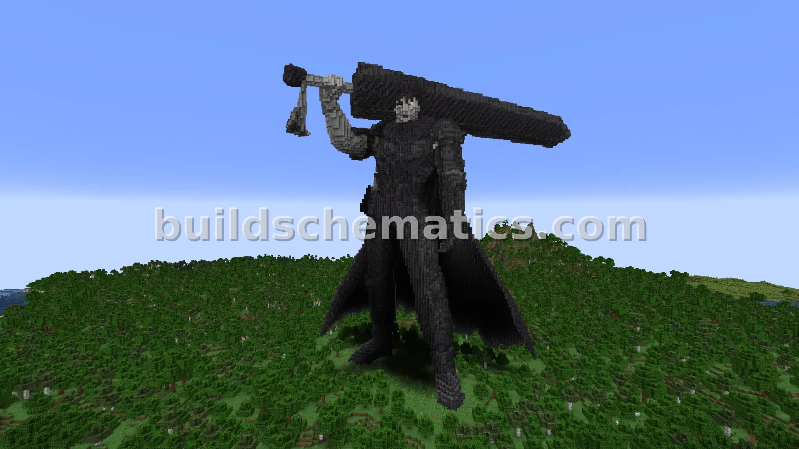 Guts Berserk Statue - Large Scale Minecraft Build