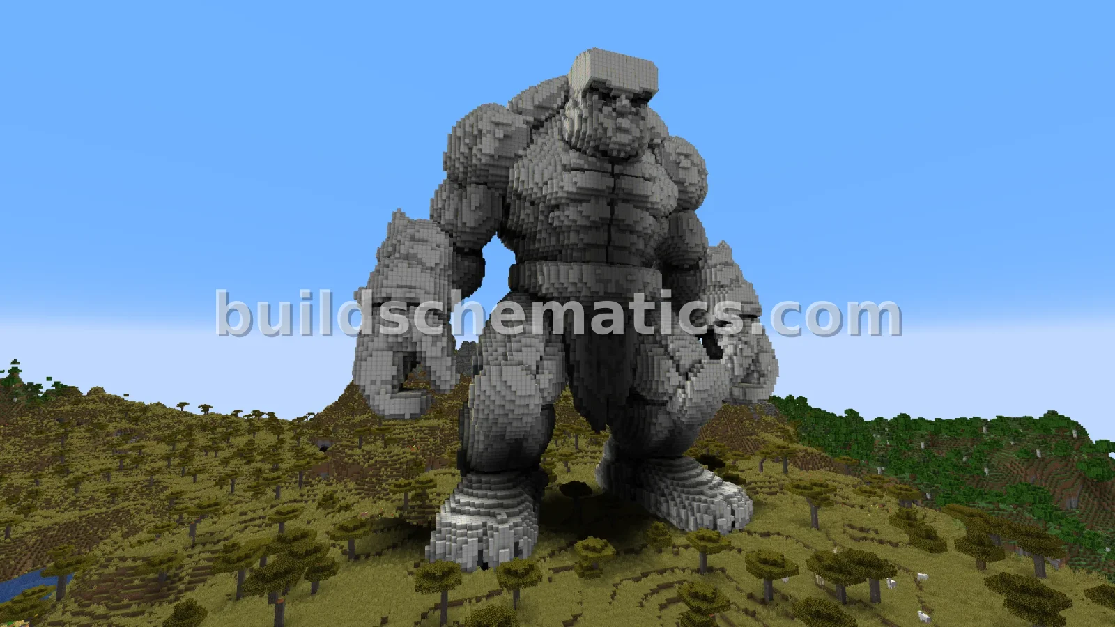 Stone Golem Statue Decoration