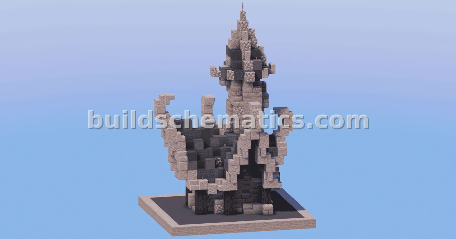 Dark Medieval Fantasy House 2 - 899 Blocks
