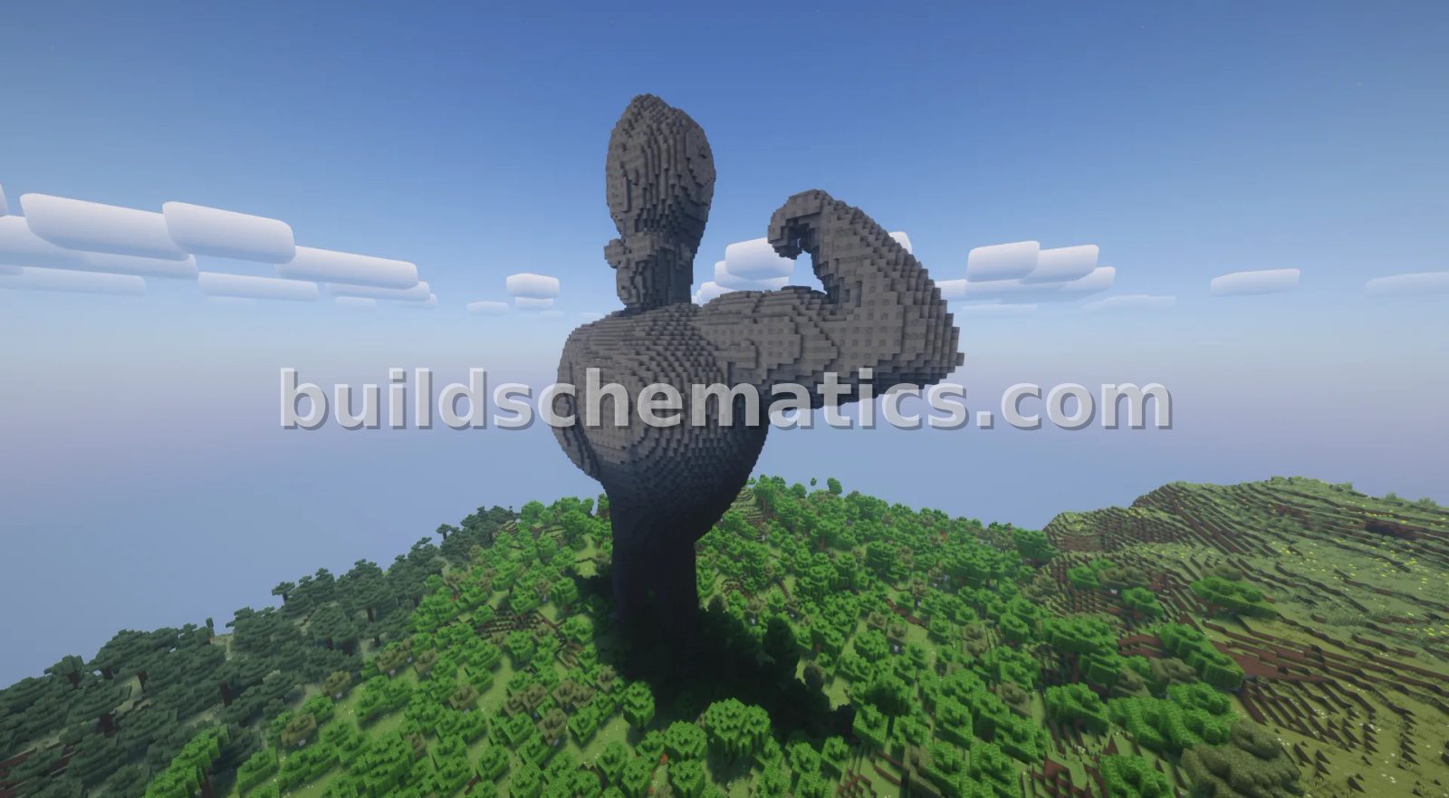 Jony Statue Minecraft Build — view 2