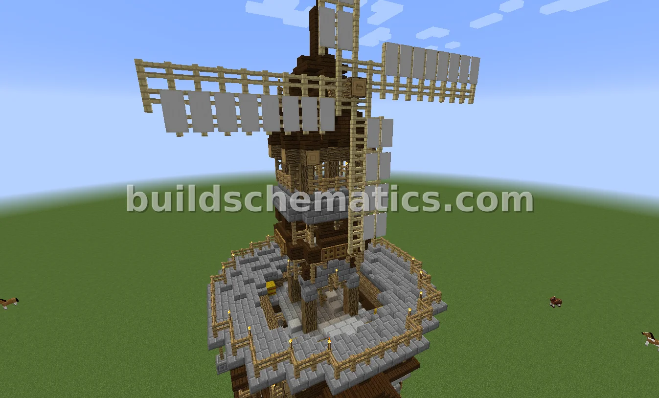 Medieval Castle Windmill Tower — view 2
