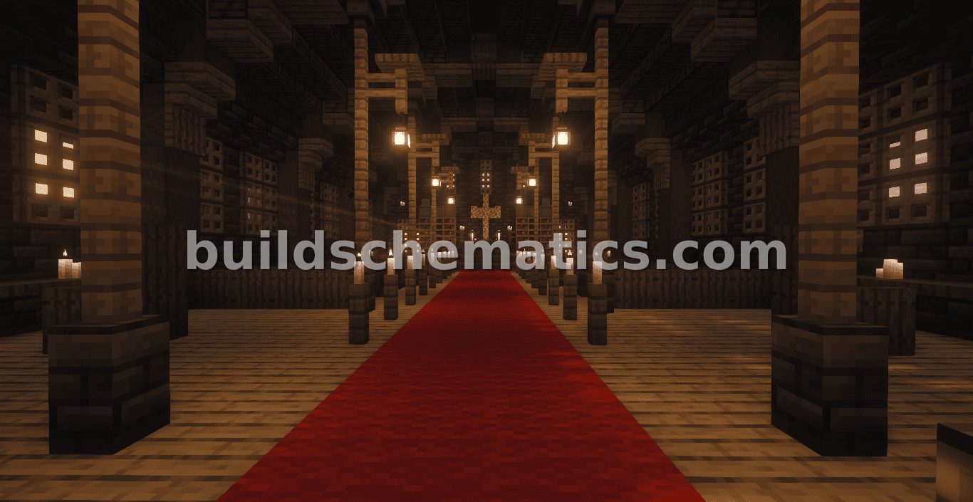 Santa Maria de Loreto Church Minecraft Build — view 4