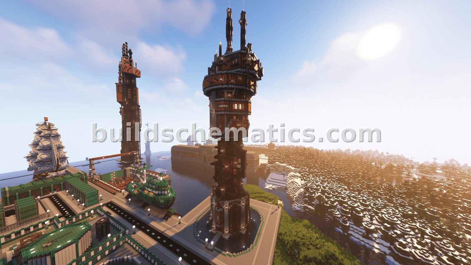 Steampunk Skyscraper Model 5 Tower — view 4