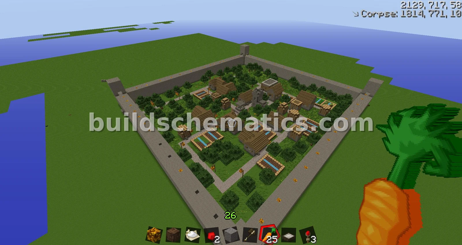 Large Cobblestone Castle — view 2