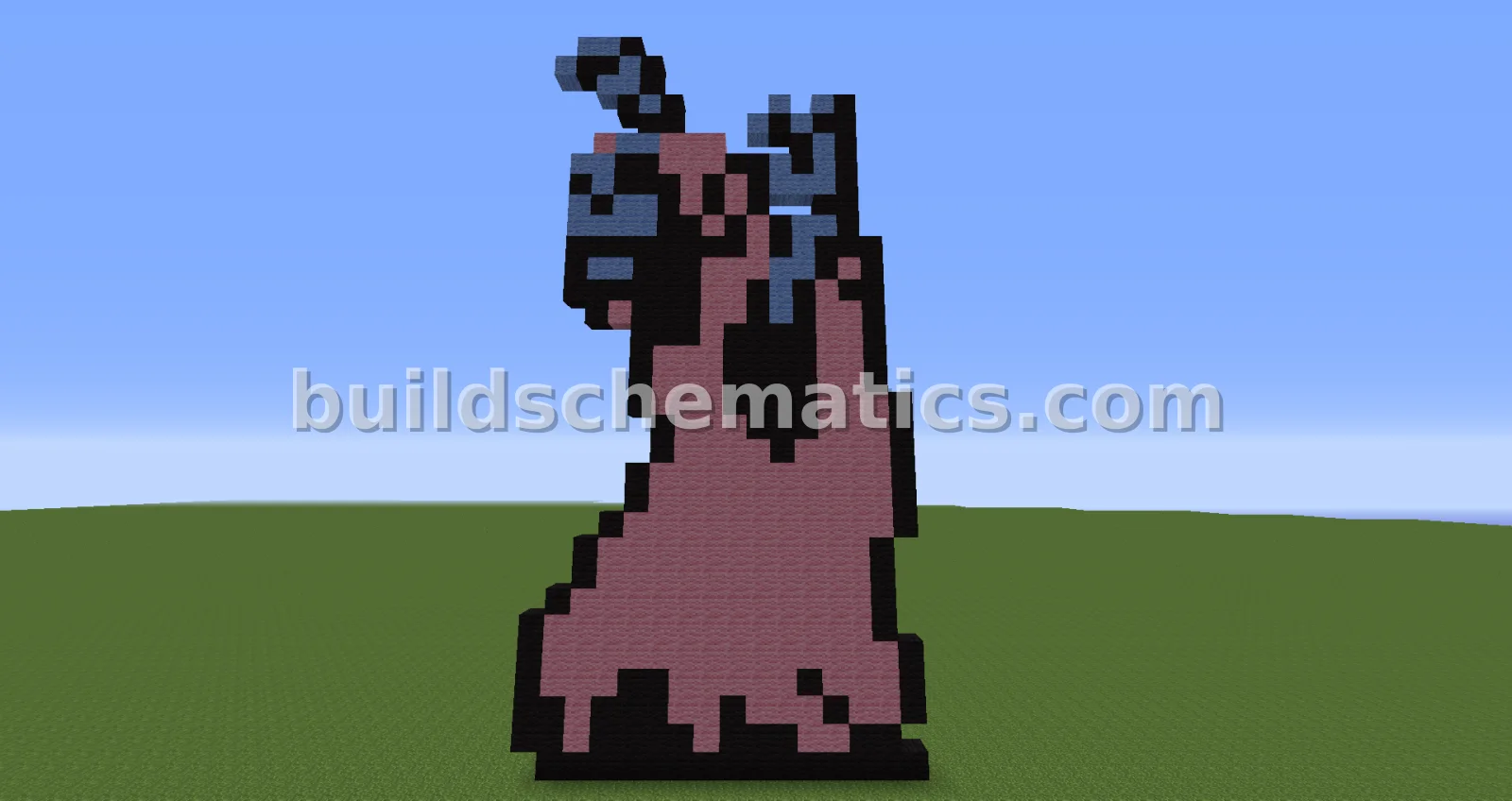 Pixel Art Zombie Statue