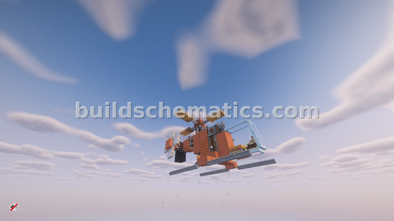 Lightweight Orange Scout Helicopter