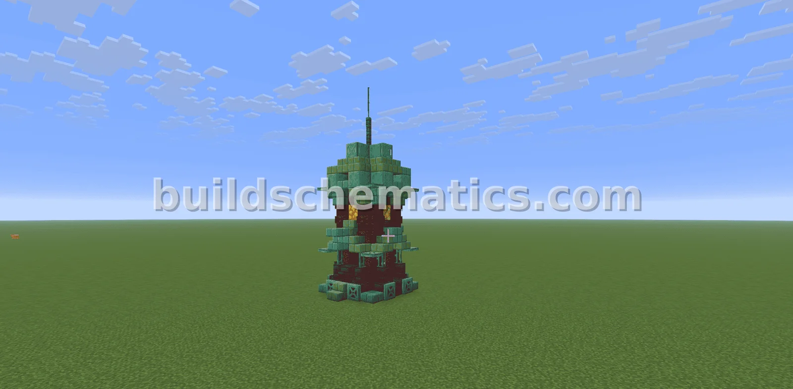 Detailed Copper Tower — view 4