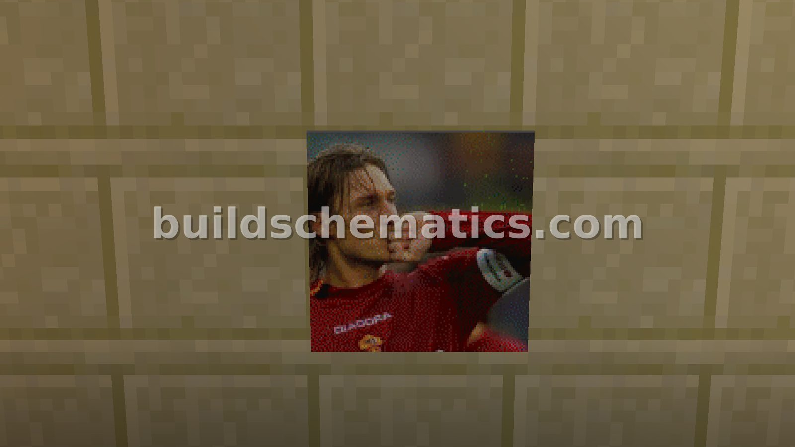 Francesco Totti Pixel Art Map — view 2