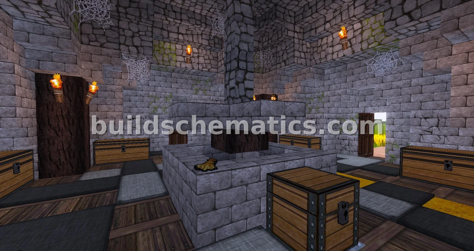 Medieval Windmill Storage House — view 2