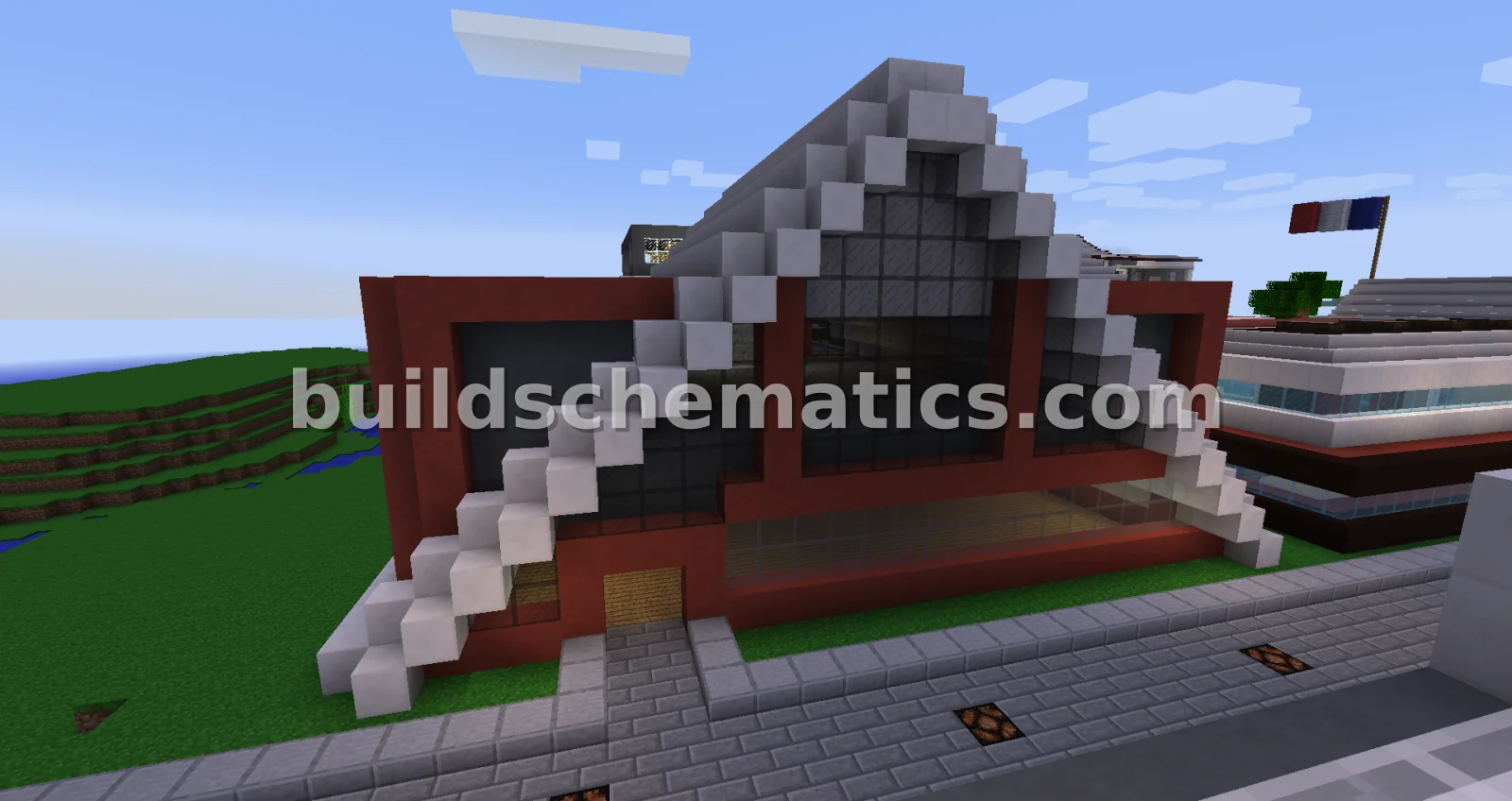 Modern Shop and House