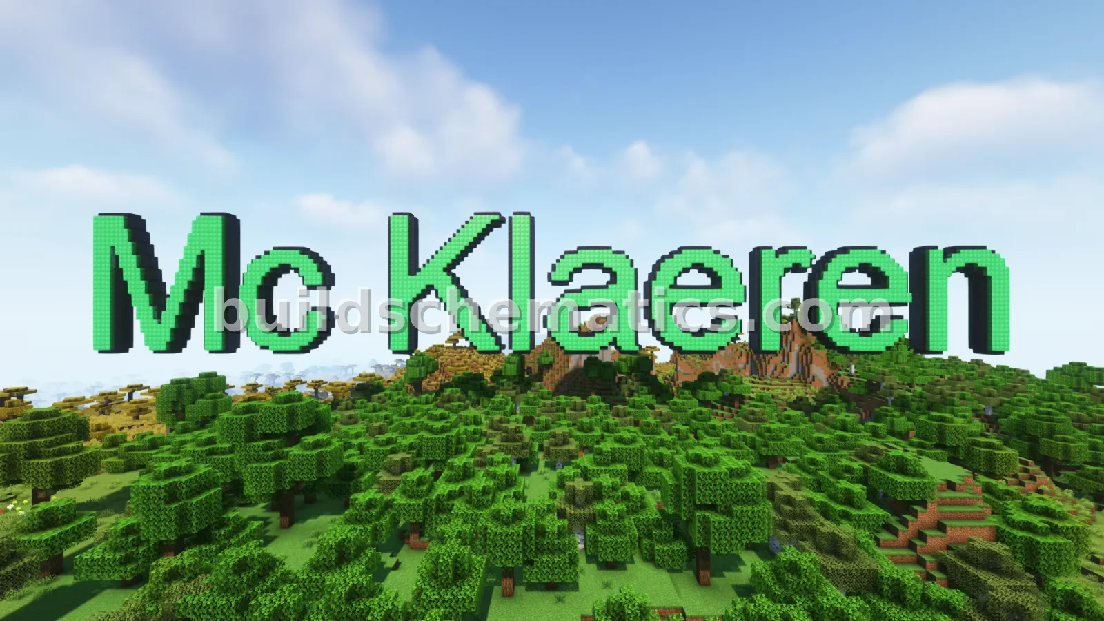 Mc Klaeren 3D Block Letter Nameplate