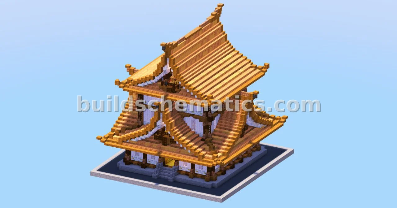 Japanese Temple Jungle Structure