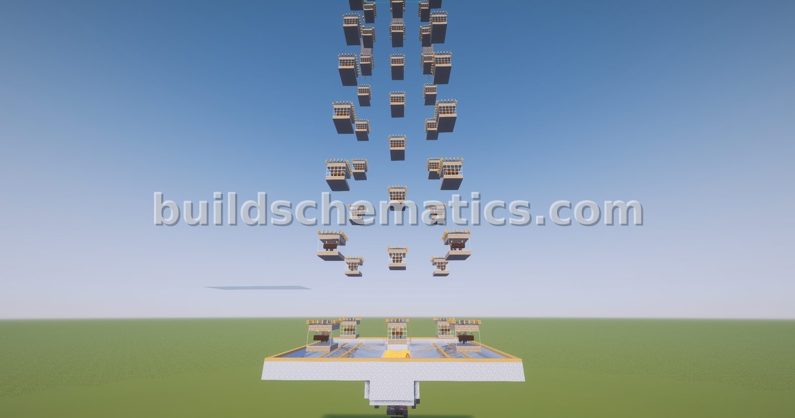 Expandable 60-Module Iron Farm with Auto-Crafting — view 3