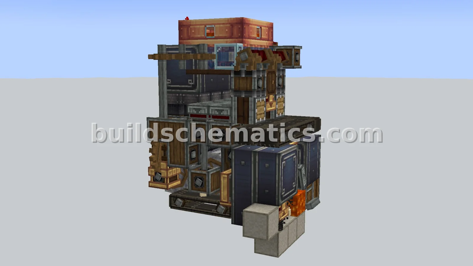 Compact Glass Farm - 165 Blocks
