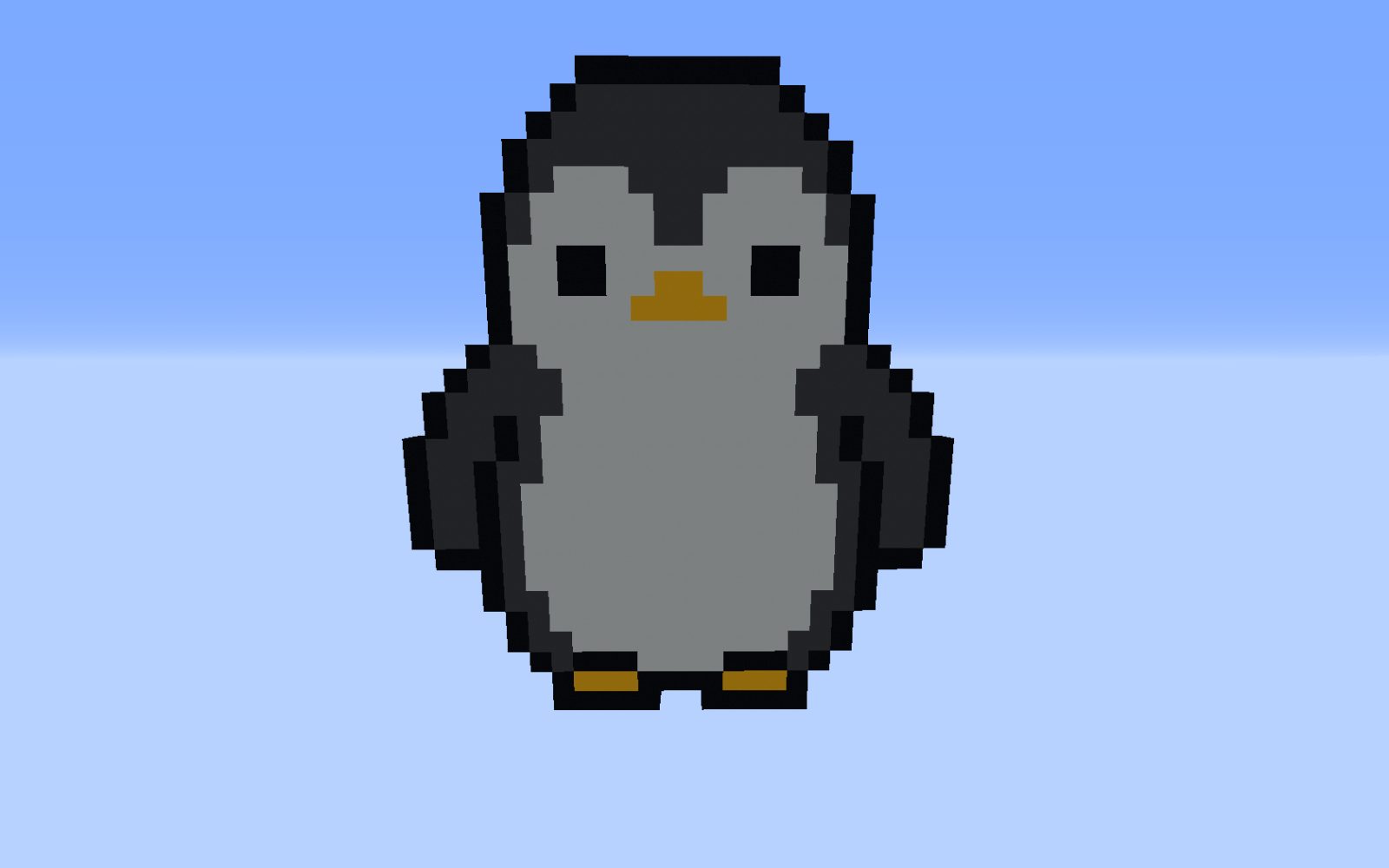 Penguin Pixel Art Design