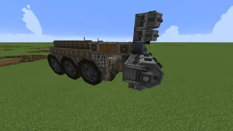 Burying Tunnel Bore up down movement with Copycat Panel, Weathered Iron Block, Encased Chain Drive, Item Vault, Belt, Redstone Link, Wheel Mount, and Gearbox, visible proportions, and a 12 x 7 x 17 schematic footprint.
