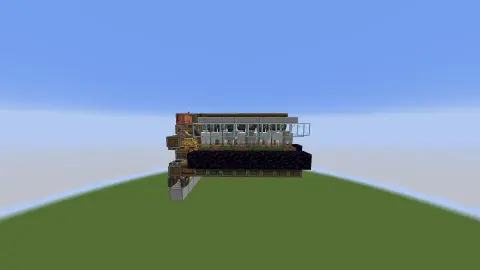 Fast Compact Wool Farm with Glass, Smooth Stone, Copycat Board, Brass Belt Funnel, Barrel, Pulse Timer, Redstone Link, and Deployer, visible proportions, and a 6 x 7 x 12 schematic footprint.
