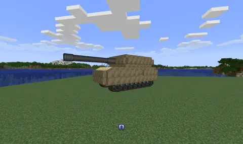 Tank Mk.1 - By Industrial Dragon with Copycat Slab, Hardsteeldesert, Copycat Panel, Track Mount, Encased Chain Drive, Andesite Encased Shaft, Fluid Tank, and Modulating Linked Receiver, visible proportions, and a 13 x 4 x 16 schematic footprint.